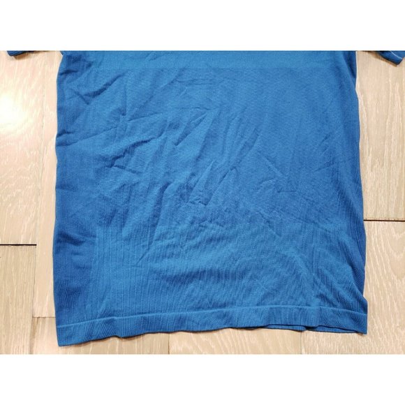 Brooks Men's Drilayer Performance Tech Short Sleeve Shirt Small Blue Stretch Gym - Picture 6 of 8